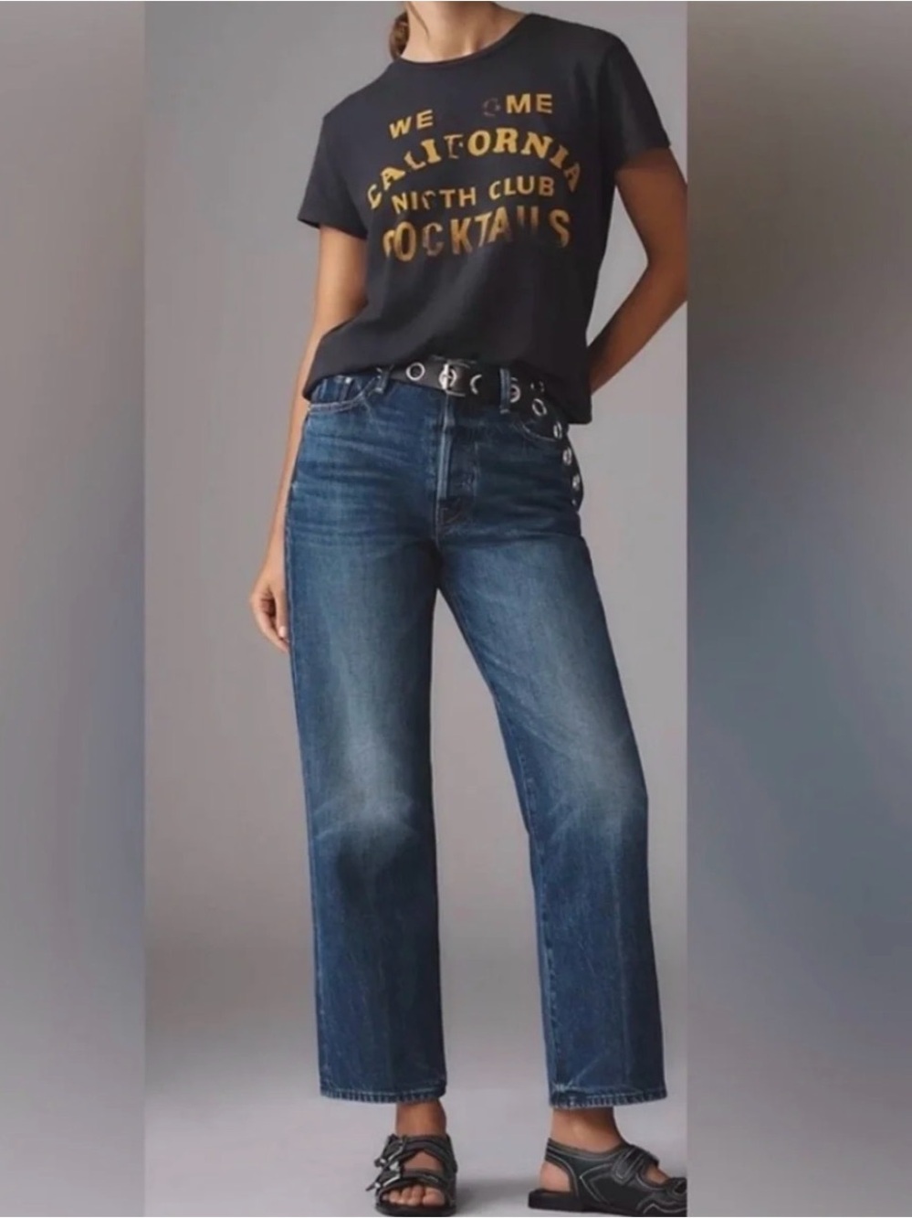 MOTHER Superior The Rambler Ankle Dark Blue Denim Jeans - Well Stacked
